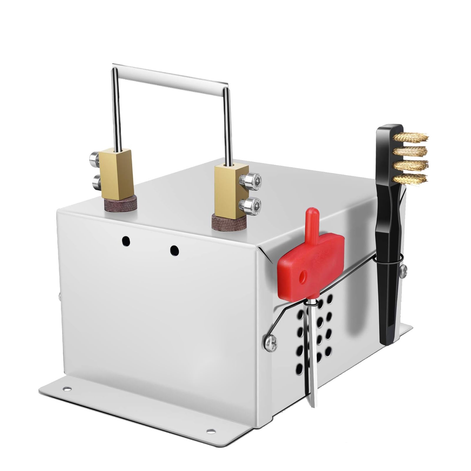 JXYQ Electric Rope Cutter, Hot Knife Cutting Tool for Braid Fabric and Webbing, Includes Small Wrench and Copper Wire Brush, Cutting Width 60mm/78mm