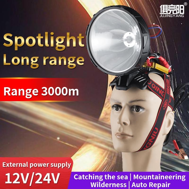 HID Xenon Bulb ABS Outdoor Camping Mountain Climbing Night Fishing Headlight (100)