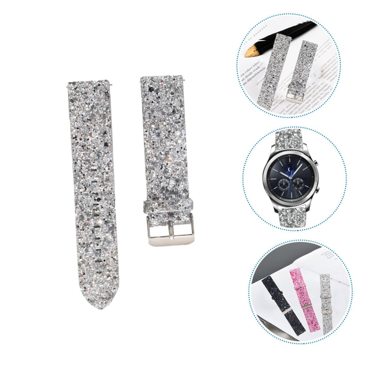 2 Piezas De Correa Para Relojes De Mujer Correa De Reloj De Repuesto a De De Cuero es Para Mujer es Para a De Antideslizante Cinturón