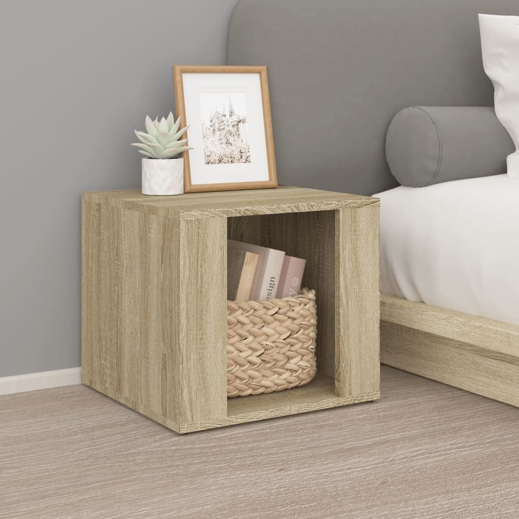 Table d'appoint chambre à coucher chêne clair pour votre lit