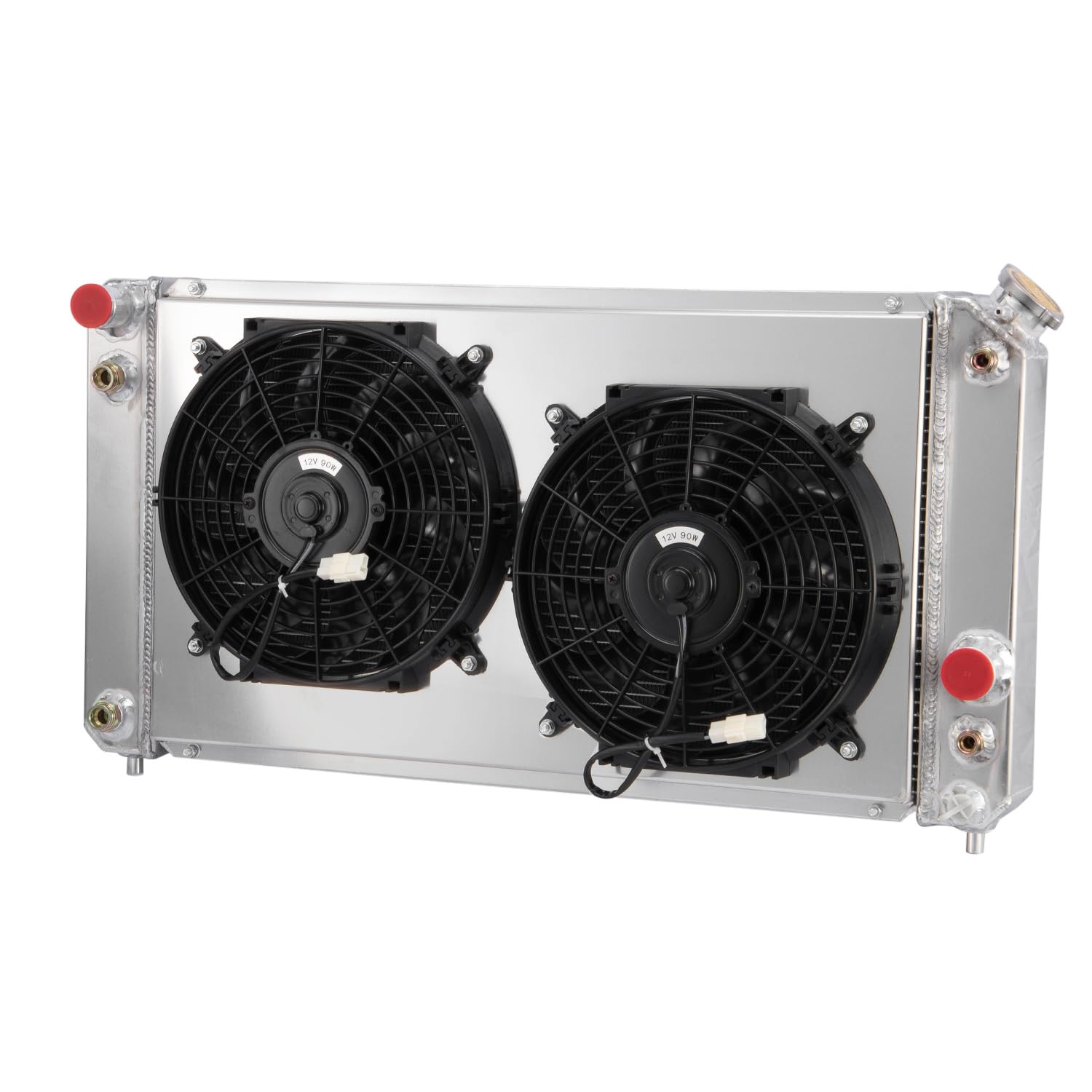 Photo 1 of 3 Row Radiator Shroud Fan Fit for 1996-2005 Chevy Blazer S10 Truck 4.3L V6