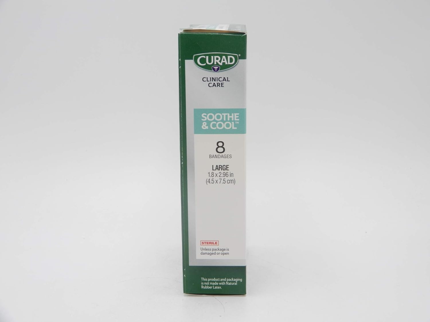 Curad Soothe and Cool Clear Gel Bandages, 8 Count (Pack of 2)