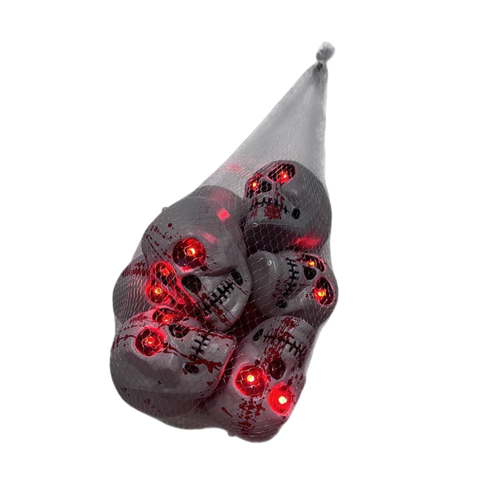 Limtula 8Pcs Realistic Tiny Skull Decoration Light Weight Miniature Skeleton Head Ornament for Halloween Decoration Skull Deck