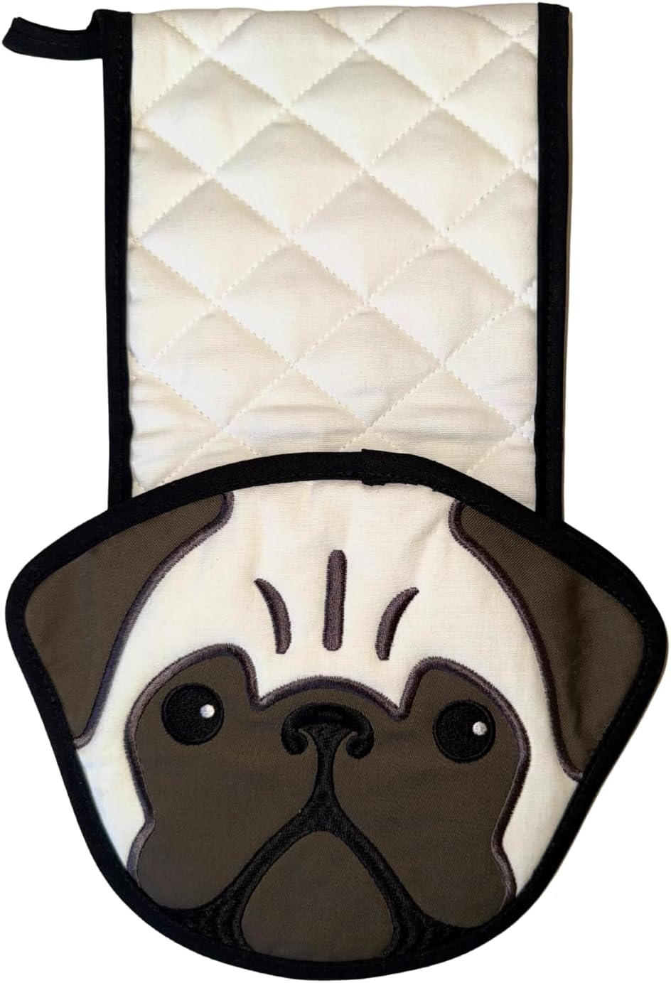 Pug Shaped Oven Mitts - Cute Pot Holder & Kitchen Decor for Dog Owners, Heat Resistant Baking Gloves, Unique Pug Lover Gift