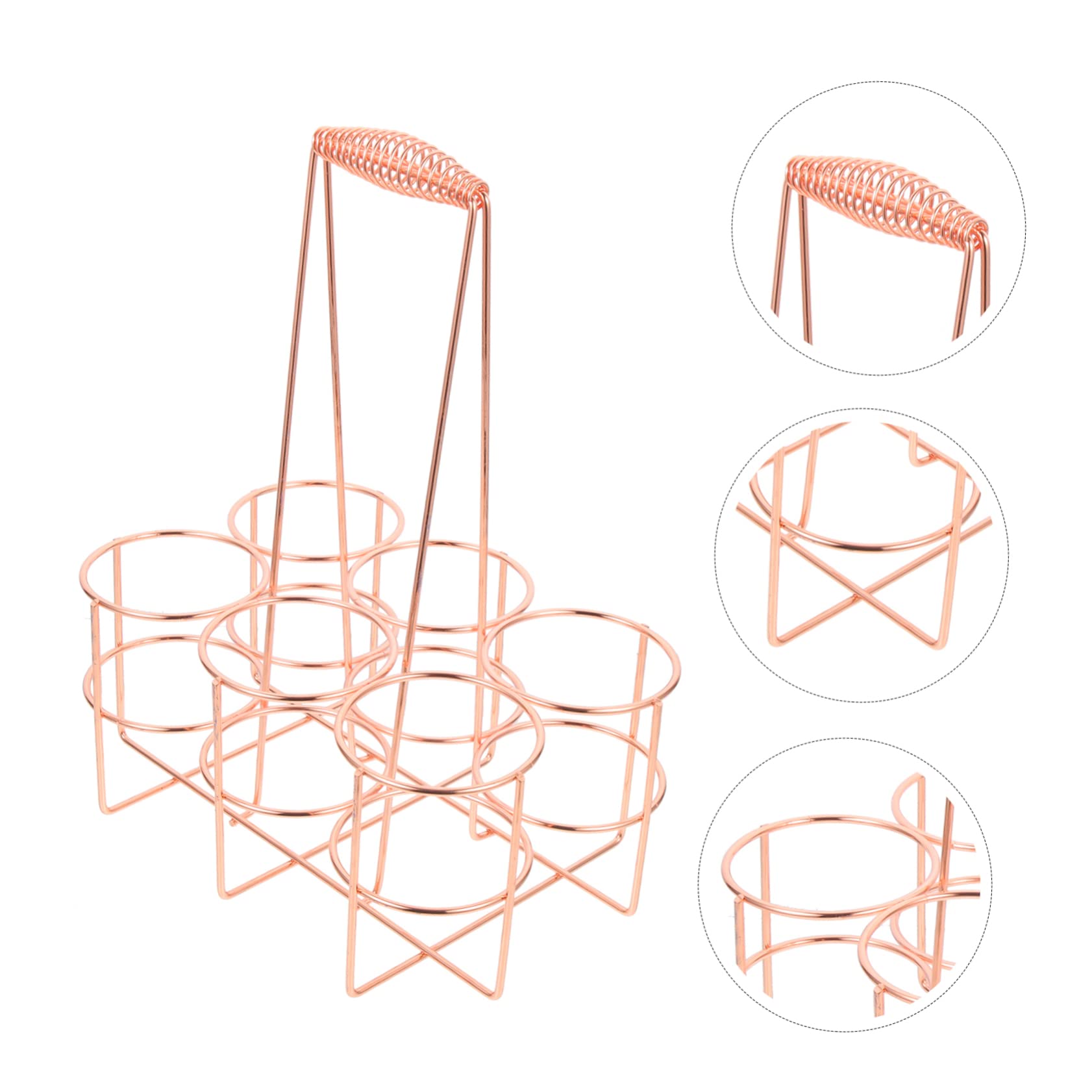 Levemolo Restaurant Beer Bottle Handheld Basket Beer Rack Carrier Break Resistance