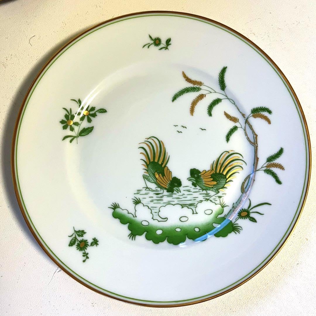 リチャードジノリ  グリーンコック プレート　３枚 リチャードジノリ グリーンコック プレート 3枚