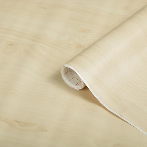 d c fix vinilo adhesivo muebles abedul efecto madera autoadhesivo impermeable decorativo para cocina, armario, puerta, mesa papel pintado forrar rollo láminas 90 cm x 2,1 m