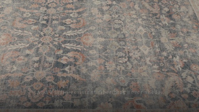 Tapete decorativo Loloi Hathaway Collection Denim/Multi 7'6" x 9'6" miniatura 7