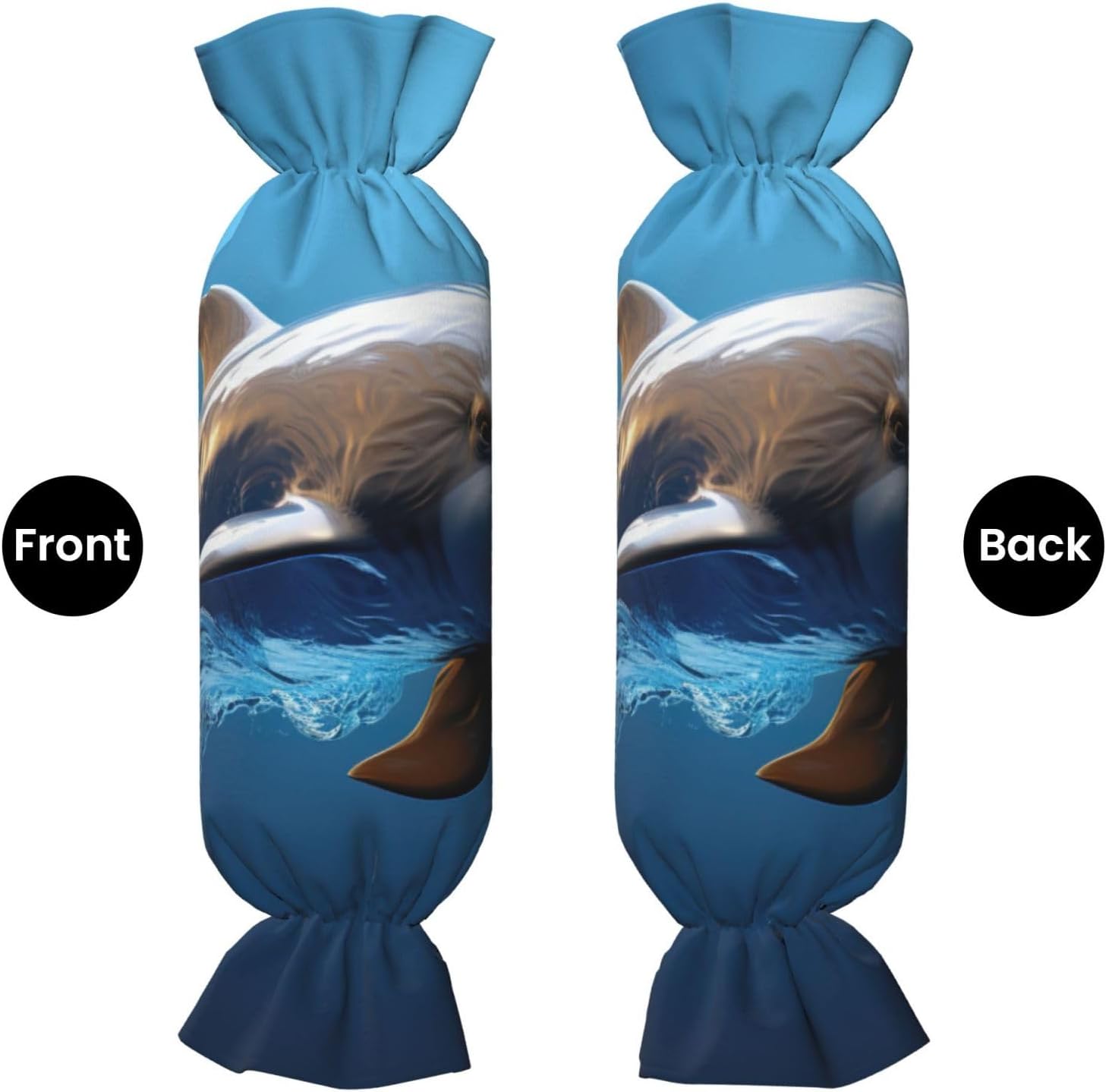 Unique 3D Animal Dolphin Print Candy Cylindrical Comfortable Pillow Throw Pillows Home Decor Easy Maintenance