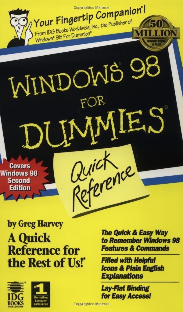 Windows 98 for Dummies: Quick Reference