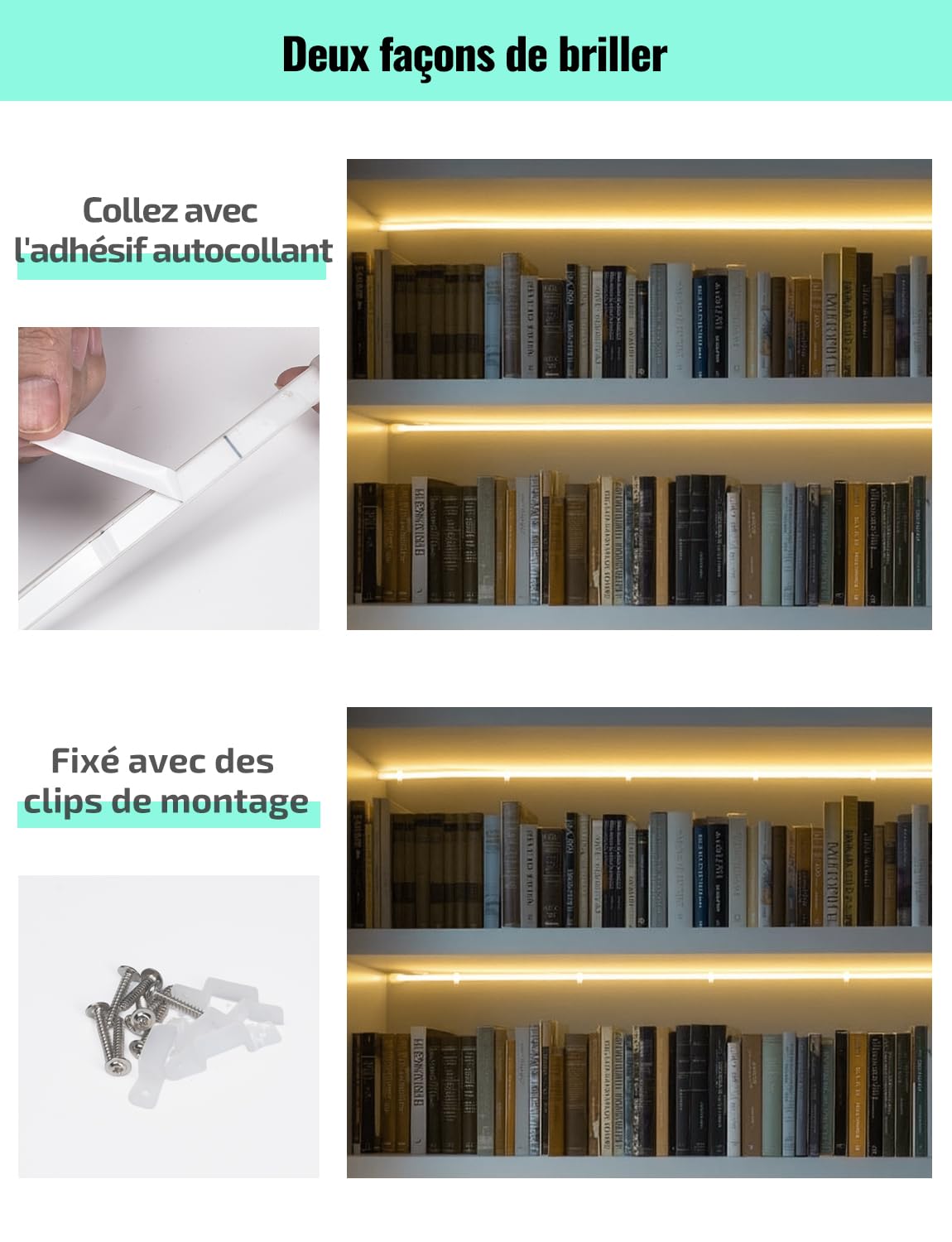 GZBtech AC 220-240V Ruban LED COB 5m, Chaud Blanc 3000K Flexible Découpable Dimmable Etanche 1500lm/m 286 LED/m Bande Lumineuse LED Lumière pour TV Rétroéclairage, Armoire, Chambre, Cuisine