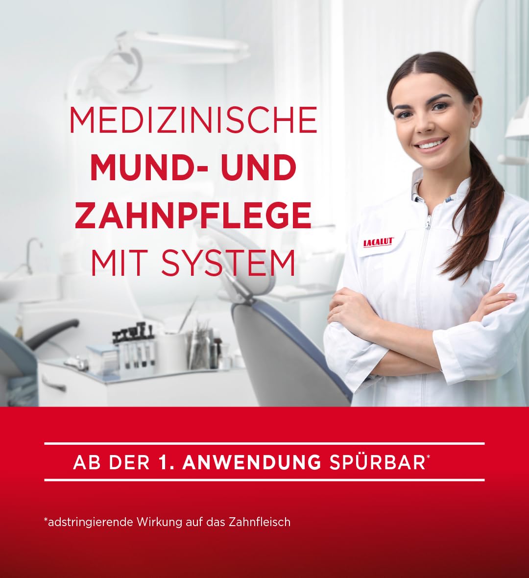 Lacalut Aktywny dwupak 2 x 75 ml, pasta do zębów, natychmiast odczuwalne ujędrnienie i utrwalenie dziąseł, skuteczna pielęgnacja zębów i pielęgnacja dziąseł