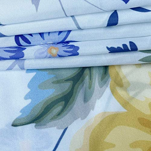 Floral Tapestry Wall Hanging, 71"Wx60"H, Vintage Herbs Daisy Wall Decor, Blue Purple Wildflowers Tapestry Wall Hanging, Watercolor Floral Plant Nature Scenery Wall Tapestry For Bedroom Living Room #TOP2