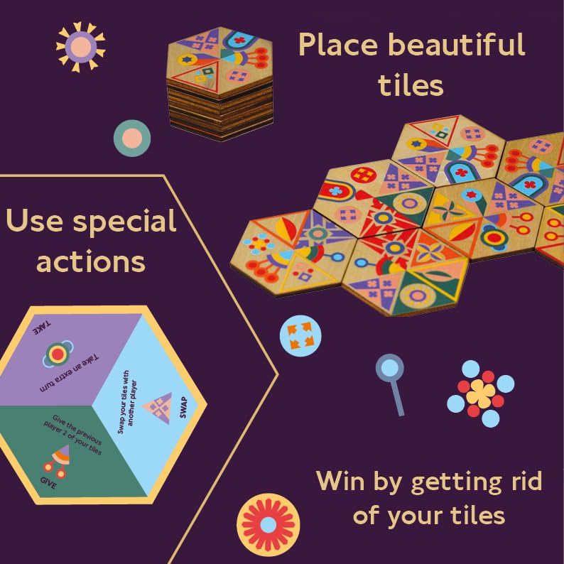 Gibsons Tegula Strategy Board Game, Family Tile-Matching Game for Ages 8+, 2-6 Players - Image 4