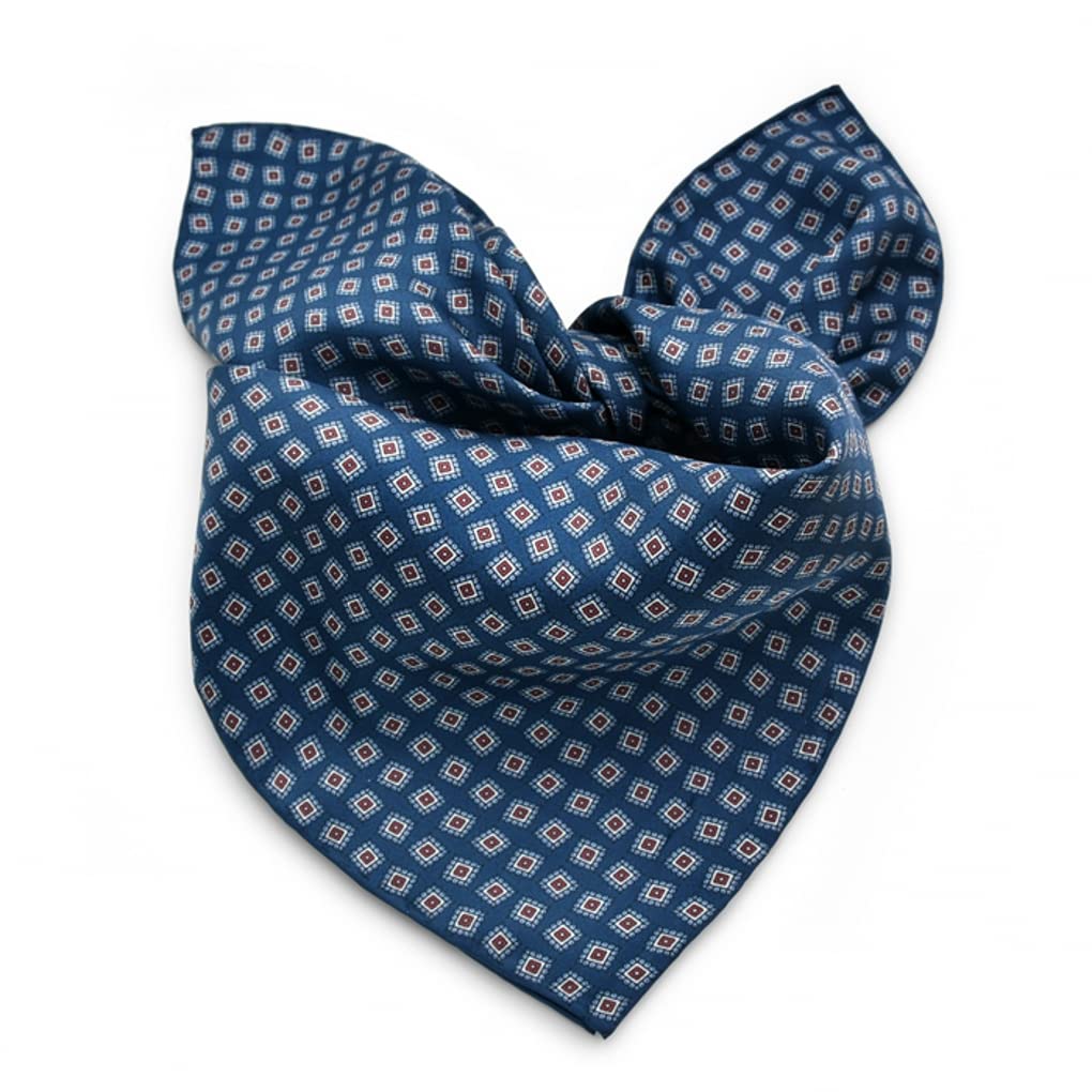 Carré de Soie Unisexe – Petit Foulard en Soie Roulotté Main, Tour de Cou Léger, Accessoire Printemps Été Femme Homme
