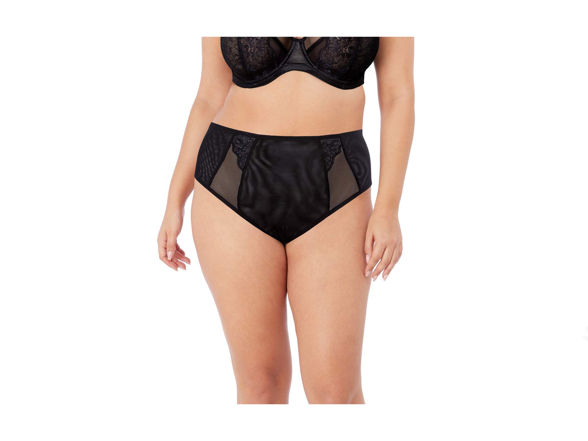Elomi Women's Brianna Full Coverage Brief Bikini Style Underwear, Black, L