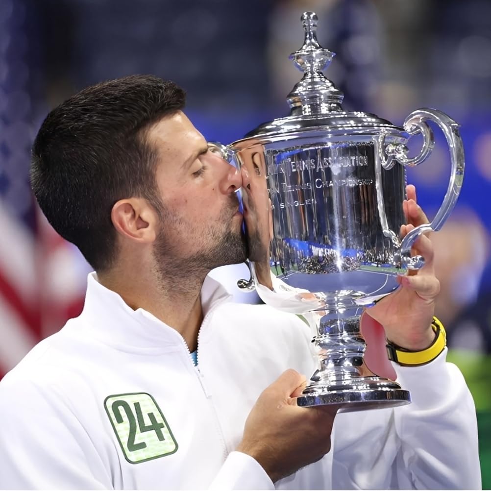 Replica del Trofeo da Tennis Maschile US Open da 6,3 Pollici,Trofei del Campione del Grande Slam,Oggetti da Collezione e Souvenir,Decorazioni per Ufficio e Casa,Regali per Uomo