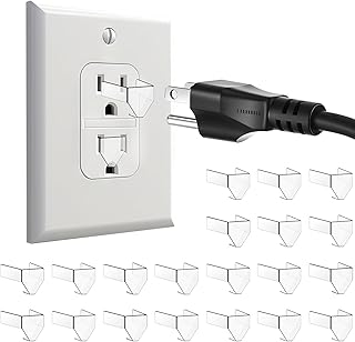 20 Pcs 3 Prong Loose Outlet Fix Plug, Plastic Socket Outlet Tightener Insert Ensure Secure Connection for Power Plug Tiny Plugs for Loose Outlets Compatible with Most Loose Outlets and Socket