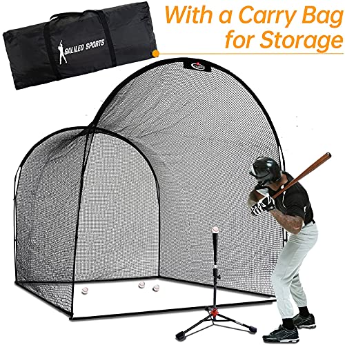 Gagalileo Batting Cage Baseball Cage Net Softball Cages, Heavy Duty Netting Backstop For Backyard, Training Softball Baseball For Pitching Pitchers 13X10X10Ft #TOP2