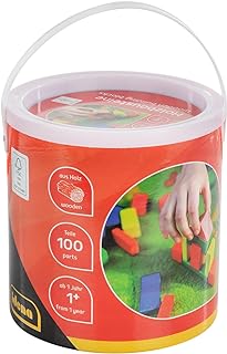 Idena 40030, Blocchi di Legno di Diversi Colori e 