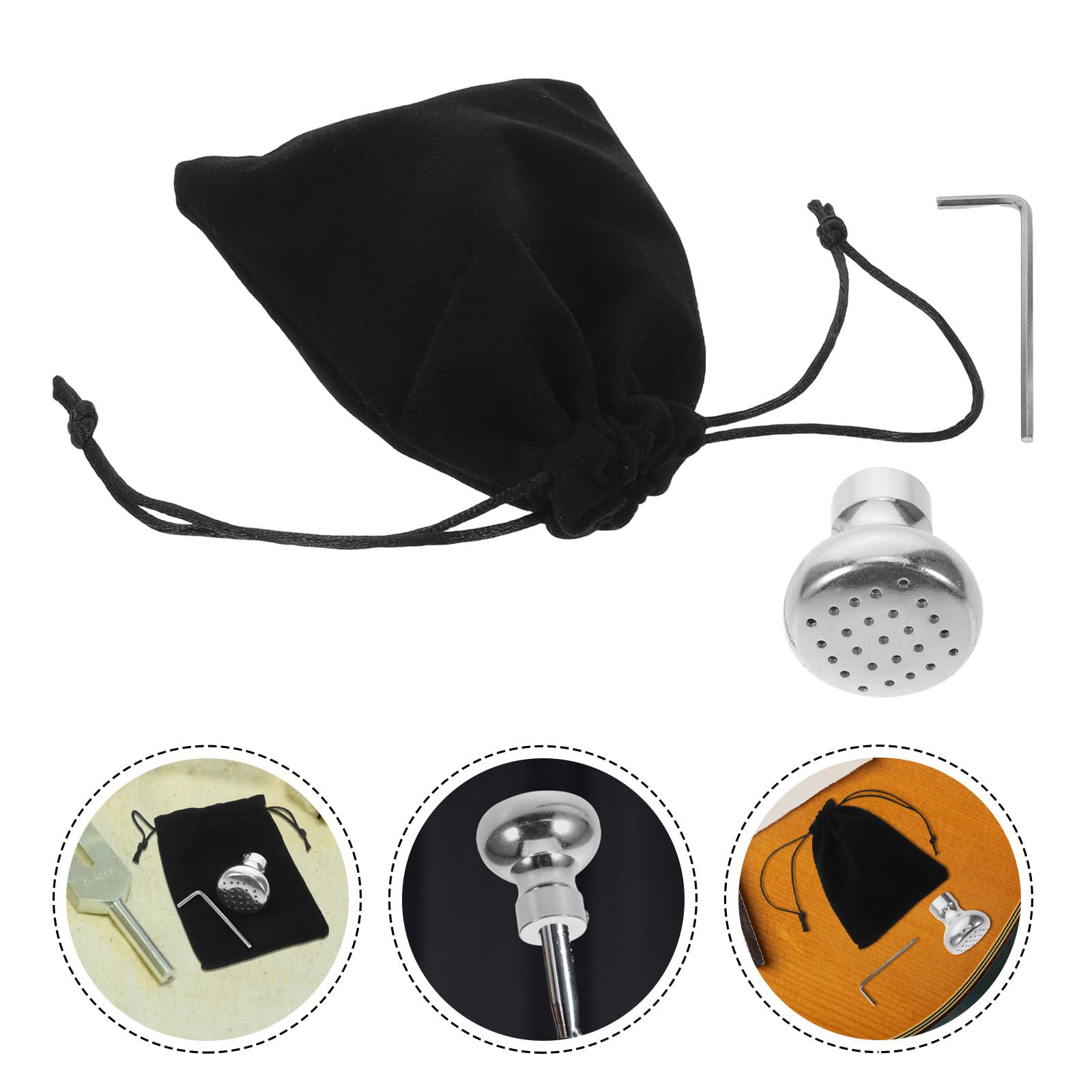 Toyvian Supporto in Metallo Multiforo per Diapason Piedini di Ricambio, Accessori per Diapason Chiave Inglese, Adatto a Musicisti e Accordatori Professionisti