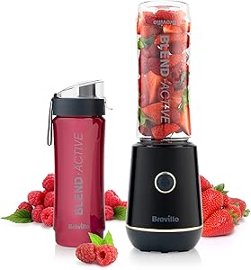 Breville Blend Active Personal Blender & Smoothie Maker | 350W | 1 Portable Blend Active Bottle (600ml) | Leak Proof Lid |…