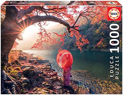 Educa - Puzzle 1000 Teile für Erwachsene | Sonnenaufgang am Katsura Fluss, 1000 Teile Puzzle für Erwachsene und Kinder ab 14 Jahren, Japan (18455)