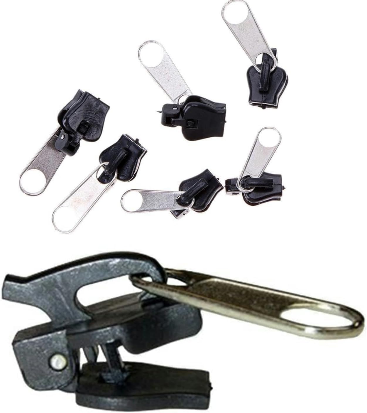Hehglng 6 Pcs Fix Zipper Repair Kit Replacement Zip Slider Teeth Zippers Resistant Design Arts, Crafts And Sewing, Fasteners, Zipper Repair Kit, Sewing Notions Supplies, Fasteners