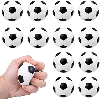12 Piezas Mini Balones de Fútbol, Mini Balones de Fútbol de Mesa, Futbolín para Niños, Mini Pelotas de Futbolín, Pelotas Antiestrés para Niños y Adultos