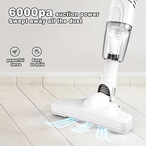 Miniatura 3 de Aspiradora inalámbrica, 6000 Pa potente succión de mano y aspiradora 2 en 1 para el hogar, sofá, automóvil, limpieza de pelo de mascotas