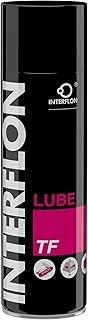 Interflon Lube TF – Highly Versatile, Long-Lasting Dry Film Lubricant - Non-Staining Lubricant That Eliminates Wear On Moving Parts- Use for Lubrication and Maintenance Applications - 500ml Aerosol
