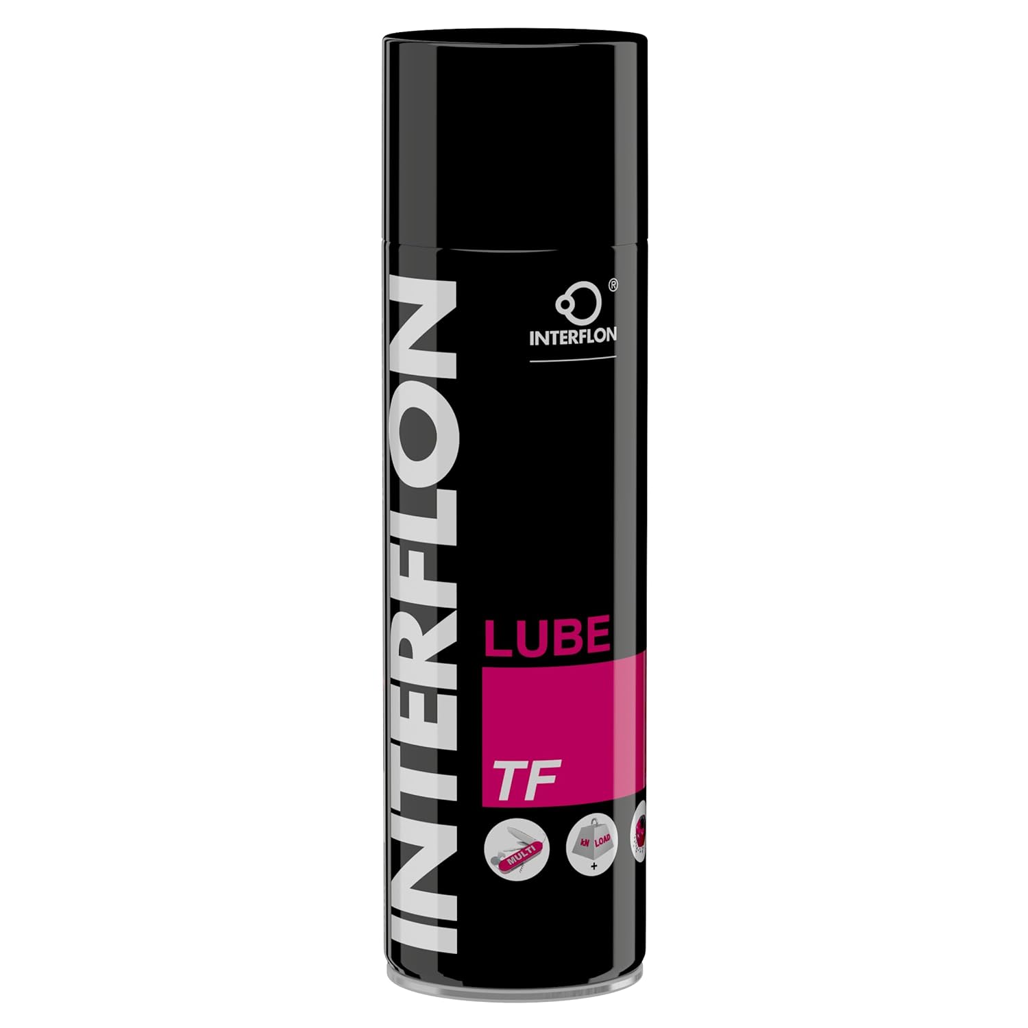 Interflon Lube TF – Highly Versatile, Long-Lasting Dry Film Lubricant - Non-Staining Lubricant that Eliminates Wear On Moving Parts- Use for Lubrication and Maintenance Applications - 500ml Aerosol