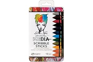 Ranger Dina Wakley Media Scribble Sticks: Brighten Your Artwork with Dazzling Hues