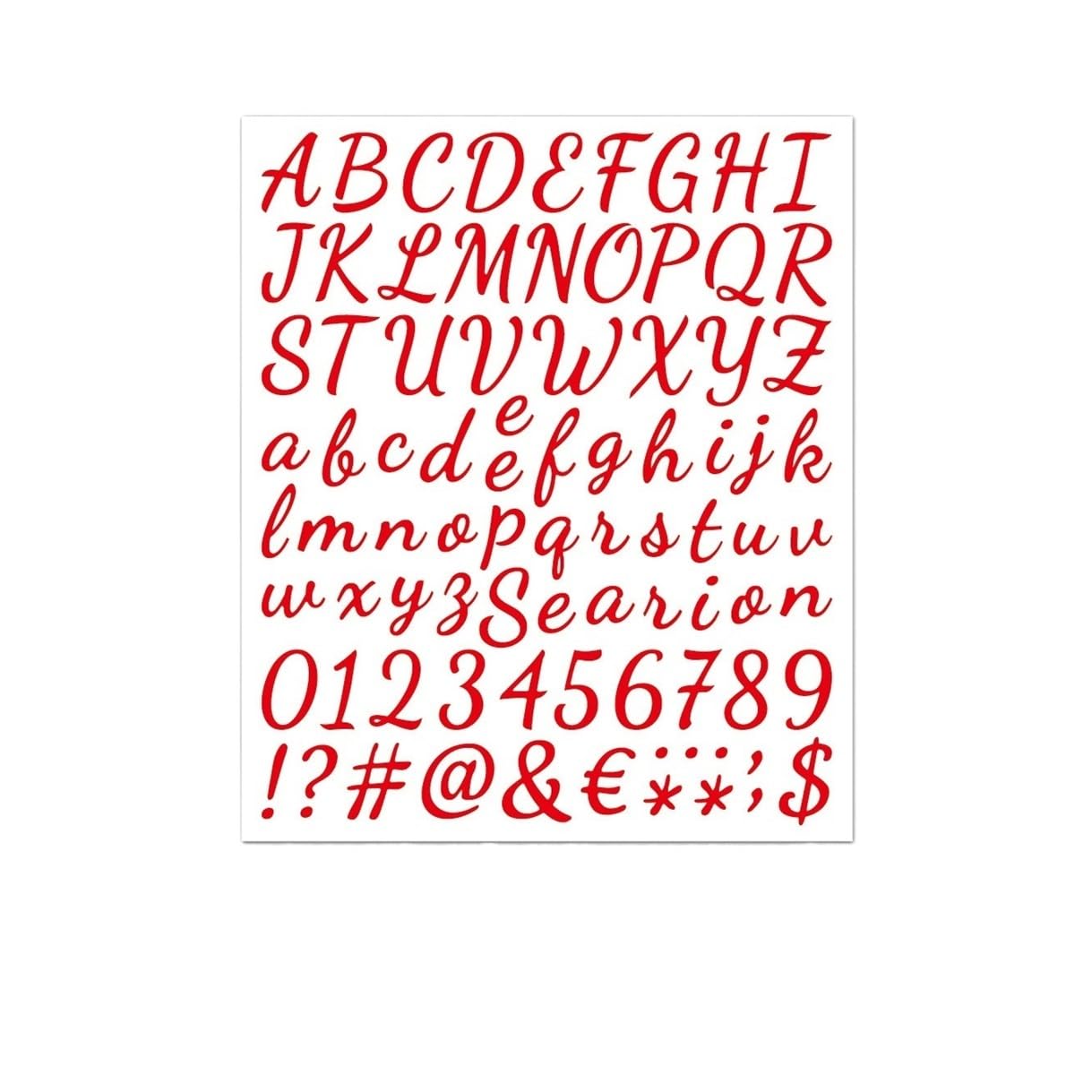 5 Sheets Self-Adhesive Glitter Alphabet Stickers - 1 Inch Large Glitter Letter Stickers for Mailbox, Home Decor & Party Decoration(Color1)