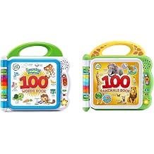 LeapFrog Learning Friends 100 Words Book & 100 Animals Book Bundle - Green Interactive Learning Set