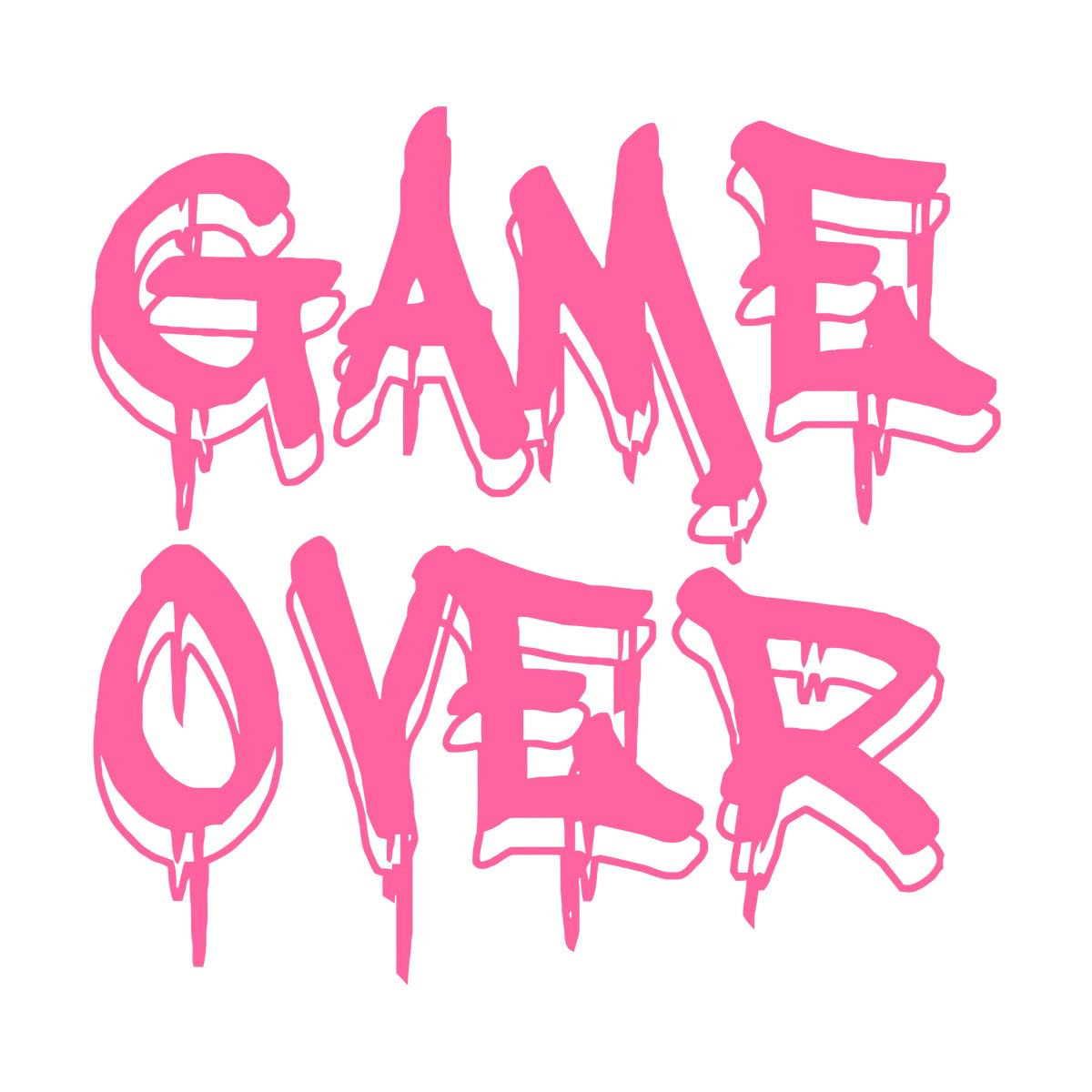 Game Over Wall Decal for Bedroom Home Decoration Boys Girls Room Wall Stickers Gamer Video Game Vinyl Decals Mural Large - 67x70cm โ image 1