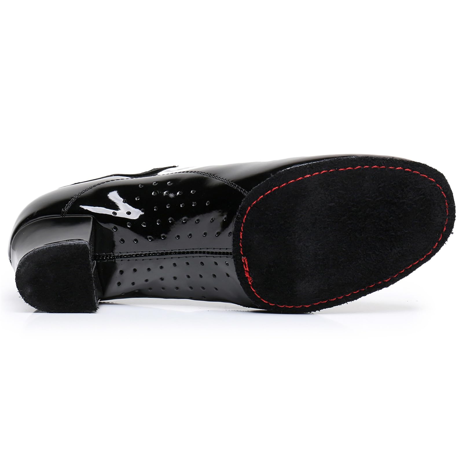 Scarpe da Ballo Latino da Uomo Scarpe da Ballo Moderne per Adolescenti con Suola Divisa in Pelle Scamosciata Tacco Basso