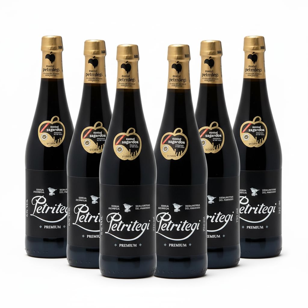 Sidra Natural Petritegi D.O. Premium Edición Limitada Euskal Sagardoa 100% Manzana Autóctona Vasca 6% vol Pack 6
