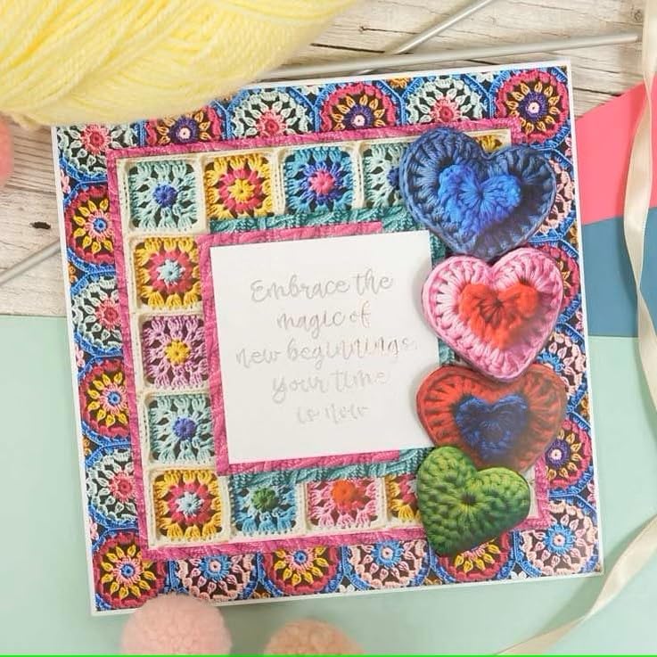 Hunkydory Crafts Duo Design Paper Pads - Colourful Crochet & Wonderful Wool