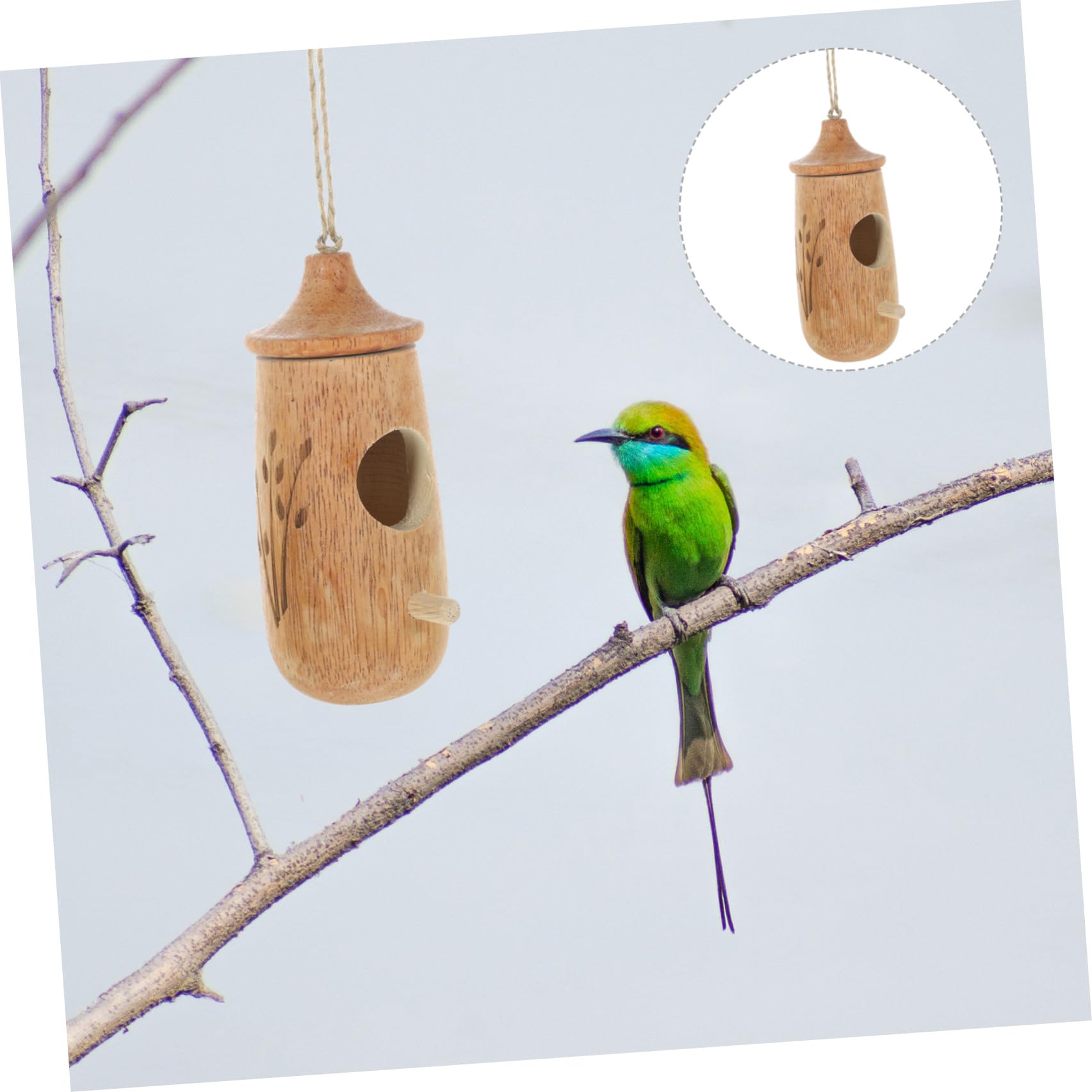 minkissy 2stücke Hängender Vogelfutterspender Für Garten Balkon Robuster Futterspender Für Wildvögel Dekorative Gartenidee Zum Anlocken Von Vögeln Spielzeug Für Gefiederte Freunde