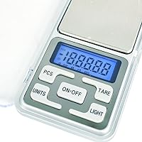 Vista 3 de Báscula digital de bolsillo para joyería de 10.58 oz, 0.00 oz, precisión con pantalla LCD retroiluminada, báscula portátil de mini gramos, pequeña