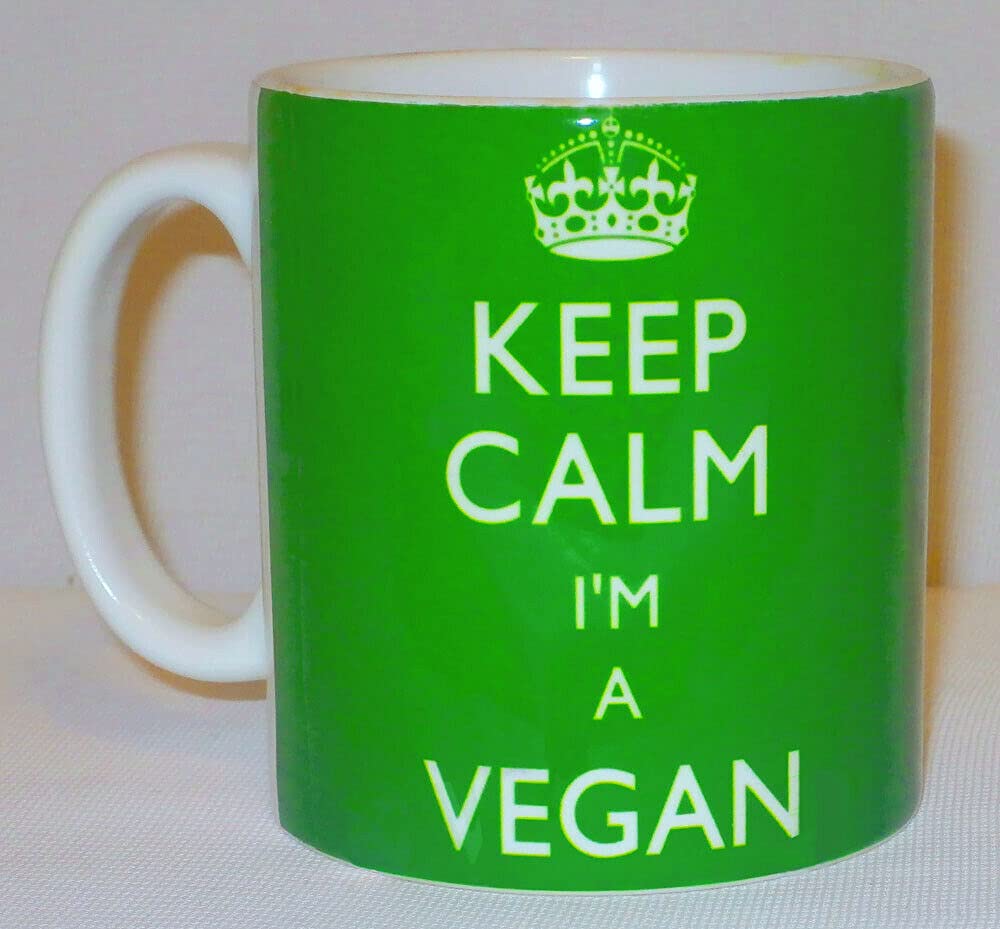 Keep Calm I'm A Vegan Ceramic Mug Funny Gift