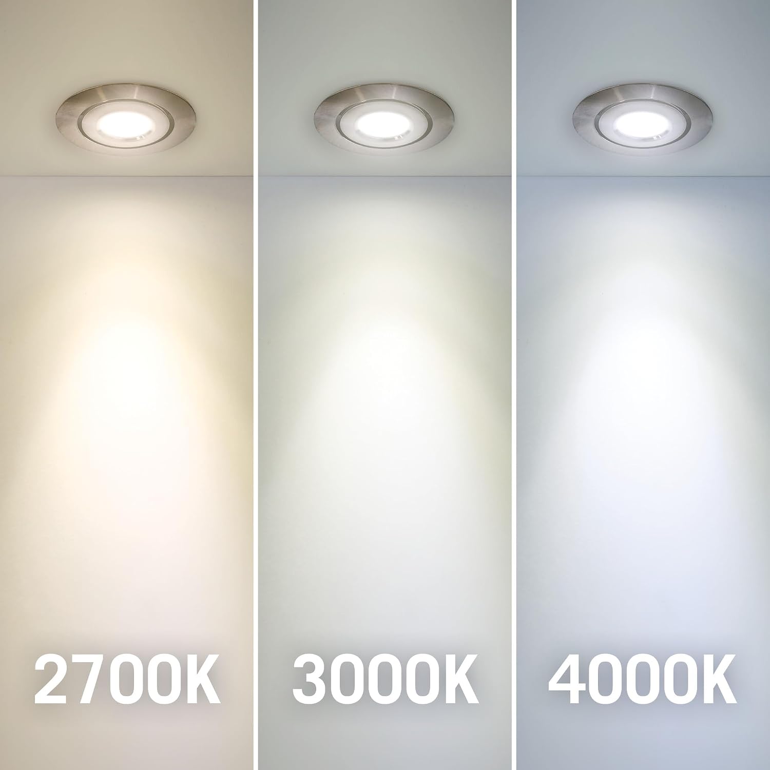 Armacost Lighting Swivel Recessed LED Light, Warm White Light (2700K), Brushed Steel Finish 212317
