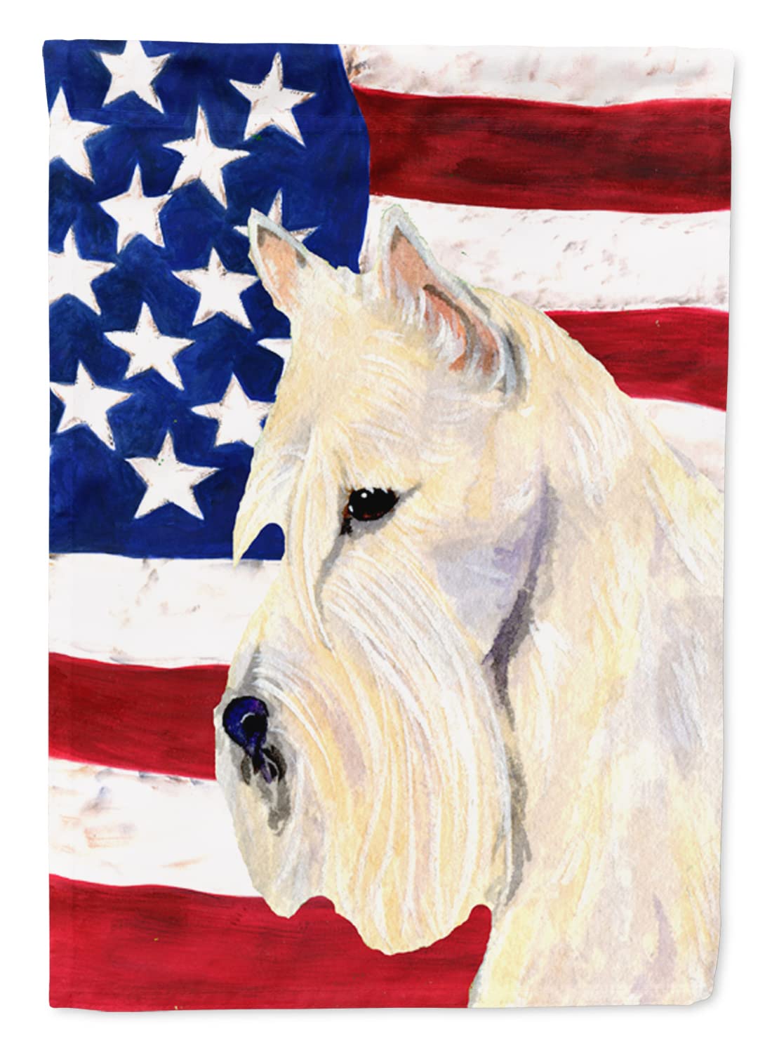 Scottish Terrier drapeau USA grand format pour décorer votre jardin et l'entrée de la maison