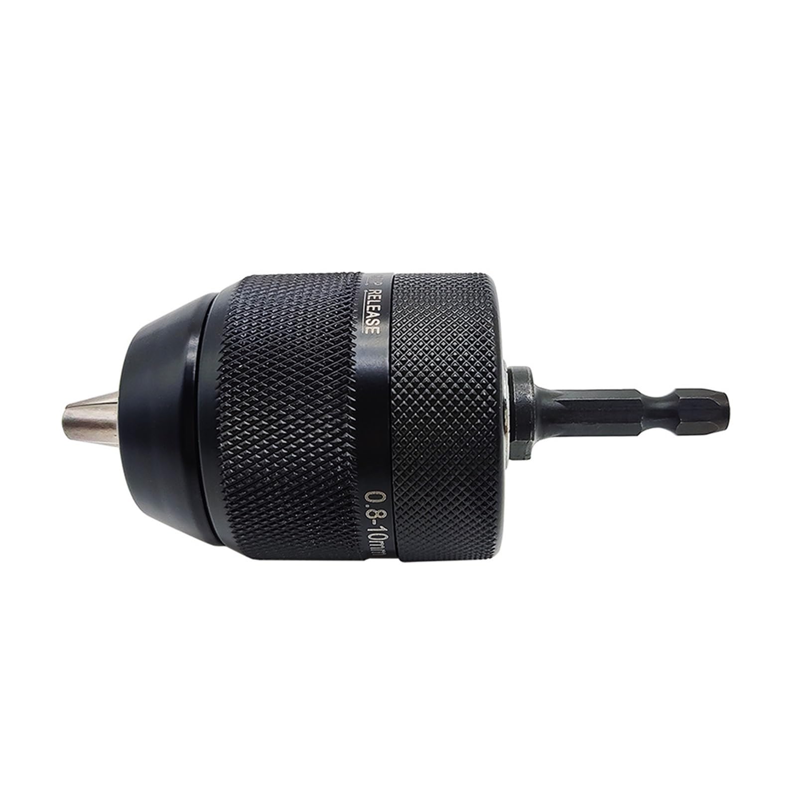 0.8-10mm 3-szczękowy 3/8-24UNF bezkluczowy uchwyt wiertarski szybkozmienny adapter klucza SDS-Plus Shank 1/4 "sześciokątny kwadrat do klucza udarowego (Color : Chuck and SDS Plus)