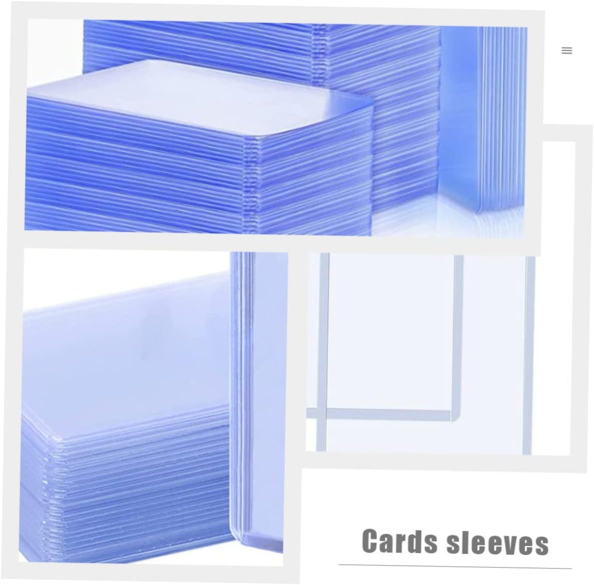 Yardwe 100Pcs Card Protector Sleeves Scratch Lightweight Trading Card Covers Compact and Portable Design