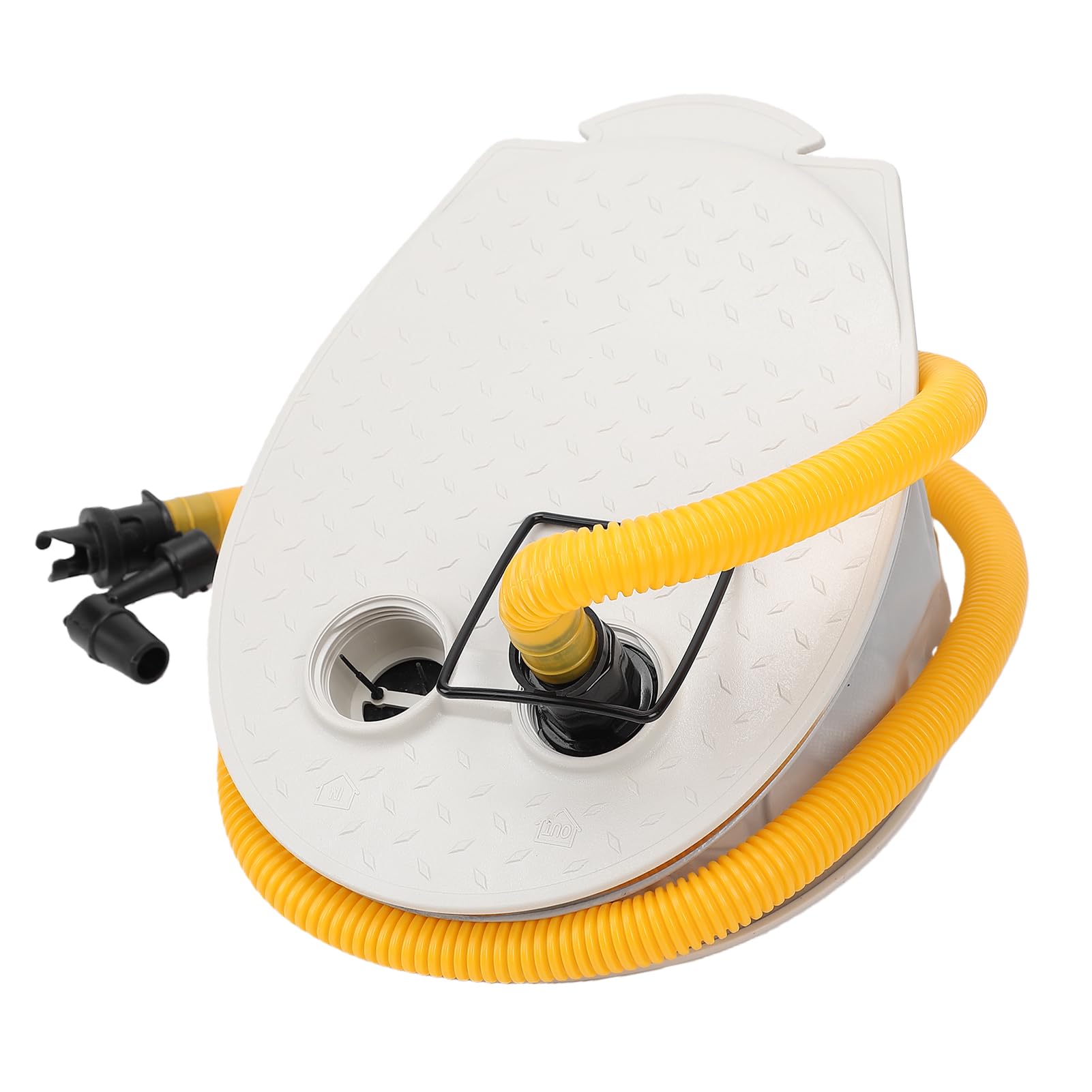 Bomba de Aire para Pies, Inflador Portátil de Doble Acción para Barcos Inflables, Anillo de Natación para Kayak, Material Plástico