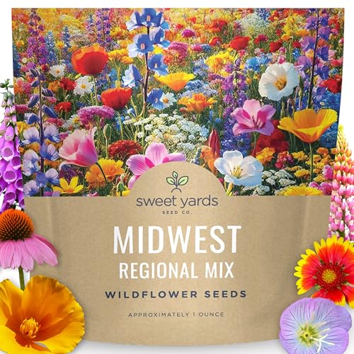 Midwest Regional Mix - Large 1 Ounce Packet - 15,000 Flower Seeds...