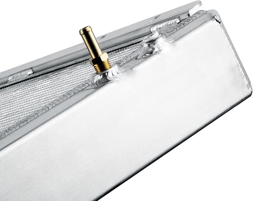 Miniatura 8 de Radiador completo compatible con Ford Van E-150 E-250 E-350 5.0L 5.8L, 4 filas de radiadores de aluminio de 4 filas, radiadores de flujo descendente