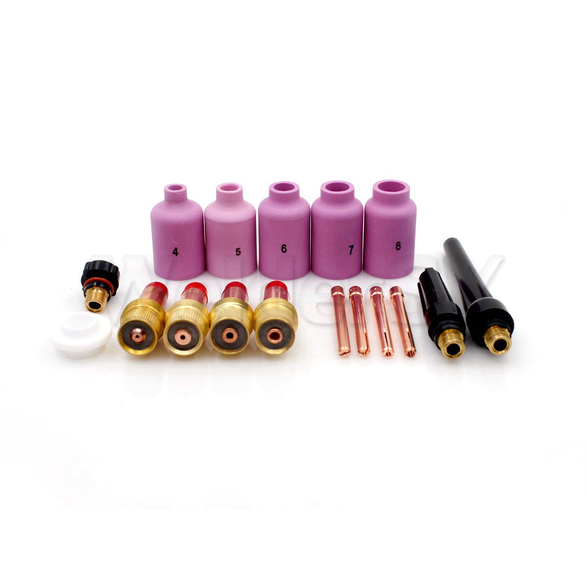 PK17 Tig Welding Gas Collet Body Kits 45V24 45V25 45V26 45V27 Fit SR WP ...